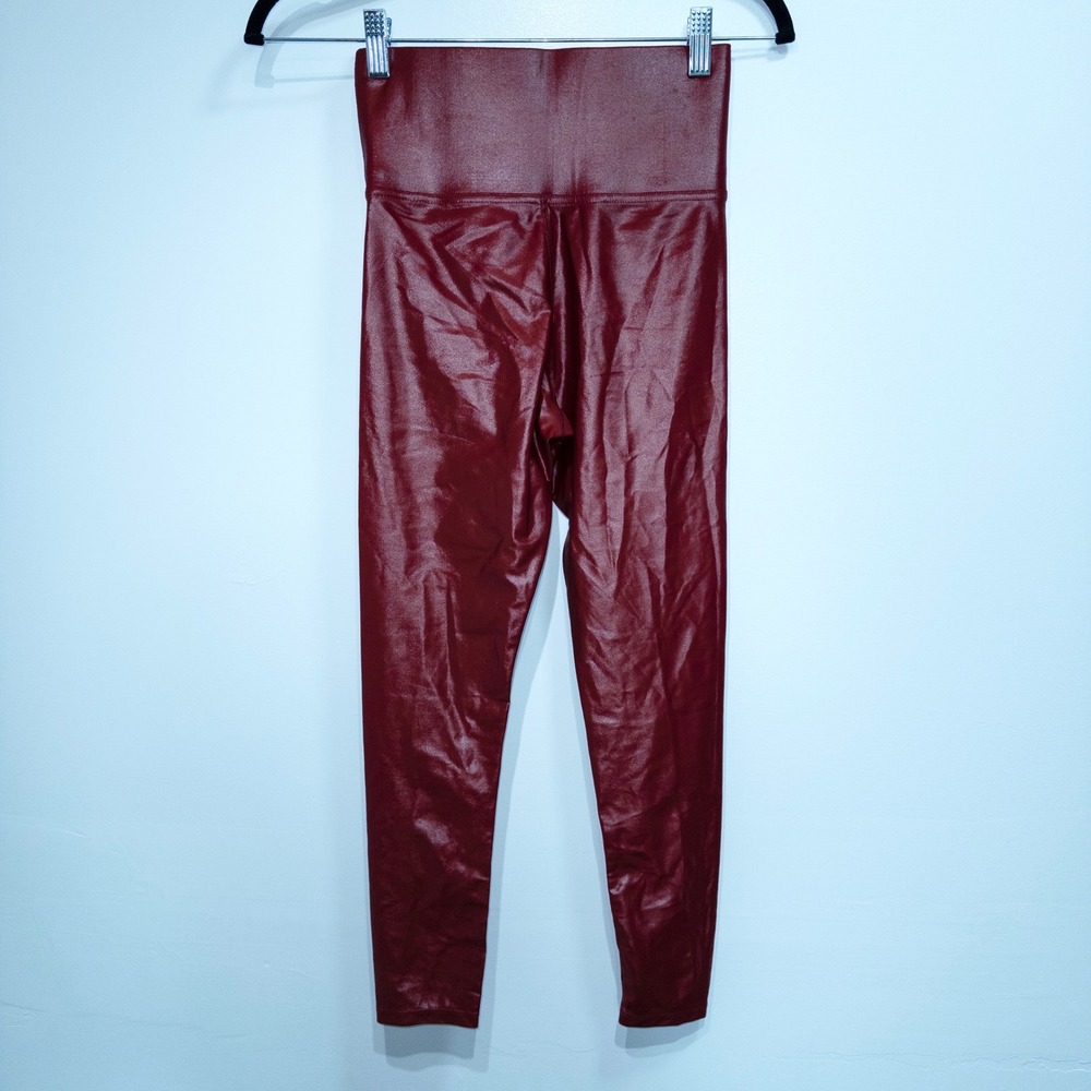 Carbon38 Red Dahlia Takana Shine High Rise 7/8 Length Leggings Size XS - Picture 6 of 8